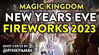 Magic Kingdom New Years Eve 2023  2024 Fireworks  Fantasy in the Sky Full Show  Walt Disney World [upl. by Ethbin]