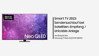 Smart TV 2023 Sendersuchlauf bei SatellitenEmpfang  Unicable Anlage [upl. by Jacinta]