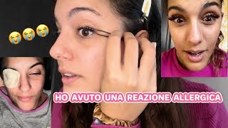 Faccio le ciglia REAZIONE ALLERGICA IN LIVE😅  Laura Ottaviani [upl. by Ayotak]