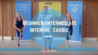 Beginnerintermediate interval cardio workout  Cardio starter 2 [upl. by Arrait961]