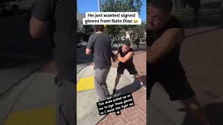 Nate Diaz is a man of the people 😅 via natediaz209IG shorts [upl. by Nidya127]