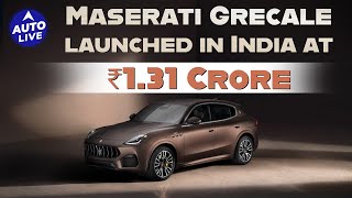 Maserati Grecale launched in India at Rs 131 Crore  Auto Live [upl. by Ettessil688]