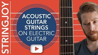 We Put Acoustic Guitar Strings On Electric Guitar—So You Dont Have To [upl. by Notyrb]