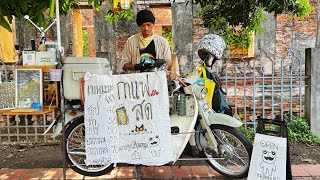 Cafe Vlog Mini Coffee Shop Barista Bike Carts Kopi Design Mobile Street Food Bar Relaxing Mood 4K [upl. by Onirefez783]