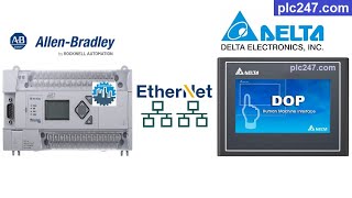 Delta HMI amp MicroLogix 1400 PLC quotCommunicationquot Tutorial [upl. by Ahsinroc887]