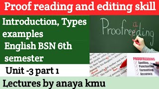 Proofreading  proof reading vs editing  types of editingeasy explanation with examples [upl. by Maharg]