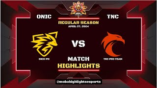 MPL PH S13 WEEK 3 DAY 3 ONIC PH VS TNC GAME 1 HIGHLIGHTS [upl. by Laehpar362]