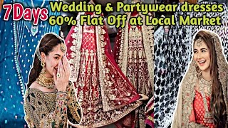 🌸Stylish partywear amp Bridal dresses🛍️Flat 60 Off✅Unstitched cheffon 3 pcs 💞MaxiGhararaPlazo suits [upl. by Eniledam446]