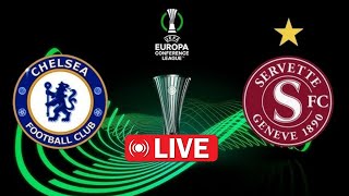 🔴 LIVE Chelsea vs Servette FC  UEFA Conference League Playoffs  PES 2021 Gameplay Live [upl. by Nalhsa421]