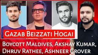 Boycott Maldives  Akshay Kumar  Dhruv Rathee  Ashneer Grover  Ranbir Kapoor  Mr Reaction Wala [upl. by Vivica]