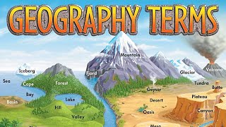 Important Geographical Terms Features Landforms Of Earth [upl. by Radnaxela]