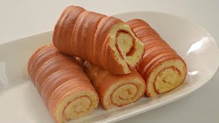 촉촉하고 맛있는 허니롤 정말 쉽고 간단해요 신박하게 롤케이크 만들기 Soft Honey Roll cake Easy roll cake recipe [upl. by Wina158]