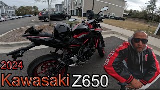 AllNew 2024 Kawasaki Z650 Hyper Naked Moto vlog around town [upl. by Lavern58]