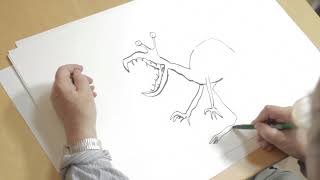 Quentin Blake draws a Hornswoggler [upl. by Nalym]