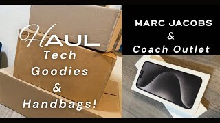 Haul  Mini Rant  Tech Upgrades  Coach Outlet amp Marc Jacobs Handbags  NaturallyNesh [upl. by Gnilrad]