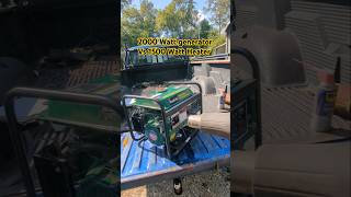 2000 watt generator vs 1500 watt heater shorts overload engine generator power [upl. by Balmuth132]