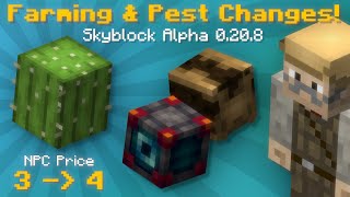 Major Upcoming Farming Changes amp NPC Sell Price Buffs Hypixel Skyblock News [upl. by Rena]