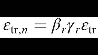 Expression of the normalized trace emittance [upl. by Settera582]