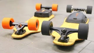 600 Boosted Board  Pomelo vs Landwheel Comparison [upl. by Ahcatan990]