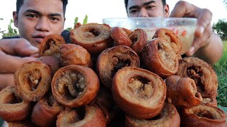 OUTDOOR COOKING  CHICHARON TUMBONG HD [upl. by Ahsem948]