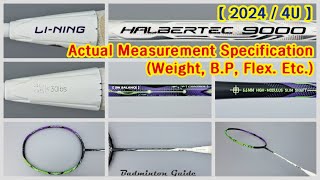 LiNing Halbertec 9000 4U Specifications【actual measurements】 [upl. by Bambi]