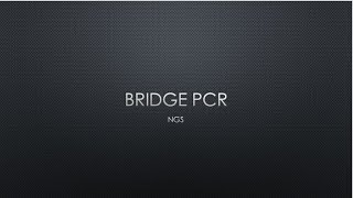 Bridge PCR Cluster Amplification [upl. by Gettings]