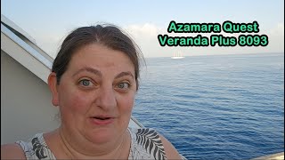 Azamara Quest Veranda Plus 8093  Room Tour [upl. by Nniw]