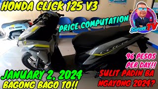 HONDA CLICK 125 V3  2024 PRICE UPDATE [upl. by Neeneg]