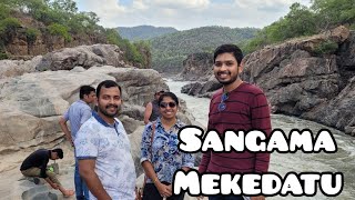 Mekedatu Gorge viewpoint  Sangama  Cauvery River  One day outing from Bangalore  waterfalls [upl. by Fisuoy]