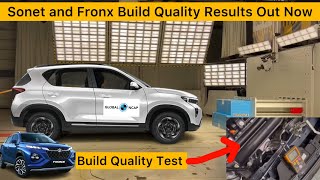 Maruti Fronx vs Kia Sonet Safety Rating Out Now Fronx Vs Kia Sonet Build Quality [upl. by Otrebtuc]