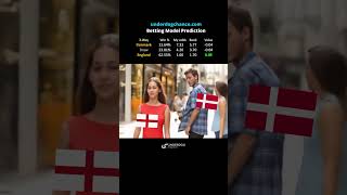 Denmark vs England euro 2024 prediction soccerpredictionstoday [upl. by Nyliac]