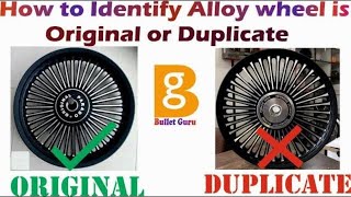 How to Identify Alloy wheel is Original or Duplicate [upl. by Worrad]