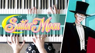 Tuxedo Mask Theme  Sailor Moon FOUR HANDS DUET  PIANO COVER [upl. by Viridi]