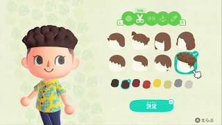 Animal Crossing  New Horizons  creation de personnage [upl. by Berrie31]