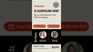 Register today for our webinar that explains CRM vs Clienteling [upl. by Accisej]