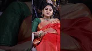 Nivetha Thomas Red saree look Exclusive Visuals YouTube [upl. by Pilloff]