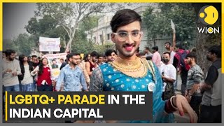 New Delhi LGBTQIA community takes out 14th Delhi Queer Pride parade  Latest News  WION [upl. by Sinaj]