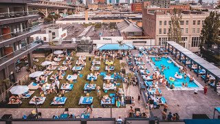 NYC Rooftop Bar  Profundo Day Club NYC Review [upl. by Lamrouex]