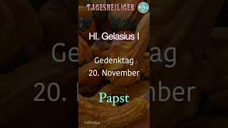 Tagesheiliger  Gelasius I  Papst  Kathfokus [upl. by Ohce251]