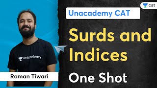 Surds and Indices  One shot  CAT 2022  Raman Tiwari [upl. by Idnyc]