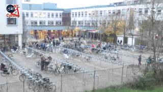 Arriving at school on a bicycle Netherlands 298 [upl. by Starlin]