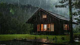 🔴HEAVY RAINRainy Night Bliss Relaxation Music For Sleep With Rain Sounds [upl. by Artinak]