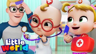 Doctor Check Up Song  Kids Songs amp Nursery Rhymes by Little World [upl. by Gabey]