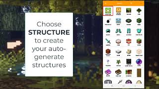 ADDONS MAKER for MCPE Guide Part 1 How to create addon with autogenerate structures [upl. by Adnahcir]