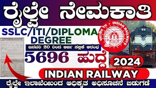 RRB RECRUITMENT 2024Indian Railways jobs 2024Rrb Alp jobs 2024kannada [upl. by Eltsirc652]