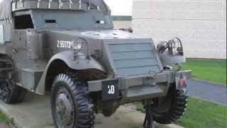 DDay Normandy M3 A1 White Half Track Walk Around at Pegasus Bridge [upl. by Dino]