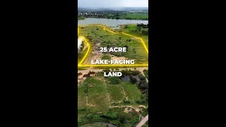 25 Acres  Lake facing land  Link in Bio 🔗 [upl. by Tedd]