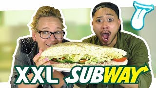 GRÖßTE SUBWAY SANDWICH DER WELT selber machen  Subway Brot und Saucen Rezept  IN ALLER MUNDE [upl. by Dolorita]