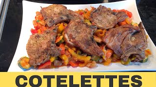 CÔTELETTES DE PORC ET LÉGUMES SAUTÉS [upl. by Hagi]