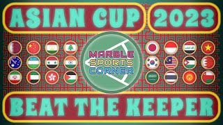 Asian Cup 2023  Beat The Keeper  Marble Race [upl. by Kataway]